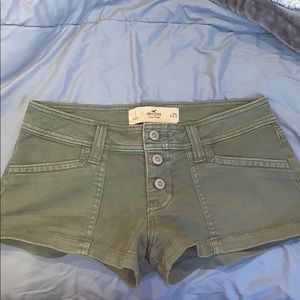 army green hollister shorts
